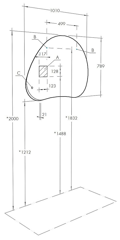 Зеркало Акватон Венто 94 в ванную от интернет-магазине сантехники Sanbest