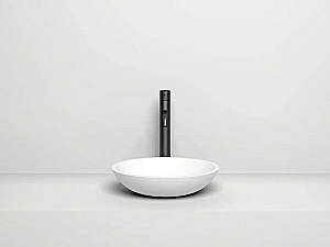 Раковина накладная Salini Callista 05 1101205SM 37 из искусственного камня S-Stone, белая матовая купить в интернет-магазине Sanbest