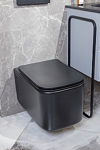 Унитаз Boheme Mane 970-SET-B черный матовый купить в интернет-магазине Sanbest