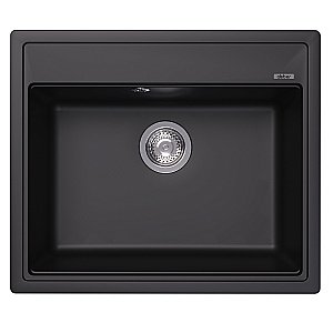 Кухонная мойка Abber Quarz 60х51 AQ2902B черная матовая купить в интернет-магазине сантехники Sanbest