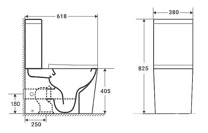 Унитаз напольный CeramaLux 2179XMH светло-серый матовый, безободковый, с бачком, с крышкой микролифт купить в интернет-магазине Sanbest