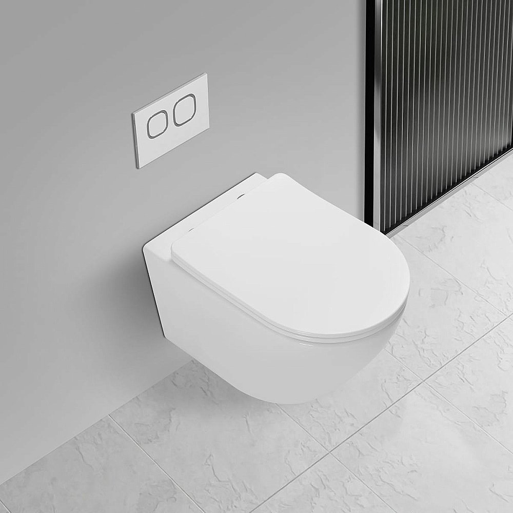 Унитаз Vincea Globo VT1-14T безободковый, смыв торнадо, с крышкой микролифт, белый купить в интернет-магазине Sanbest