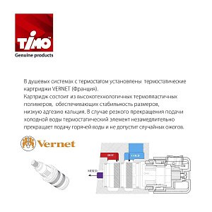 Душевая система Timo Petruma SX-5169/02SM купить в интернет-магазине сантехники Sanbest