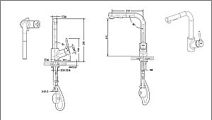 Смеситель для кухни Bravat AFFABILITY F7172217CP-3 хром купить в интернет-магазине сантехники Sanbest