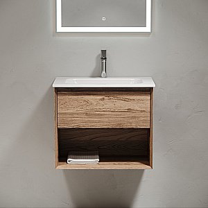 Тумба с раковиной Sancos Marmi 1.0 MR1.060ECH дуб чарльстон для ванной в интернет-магазине Sanbest