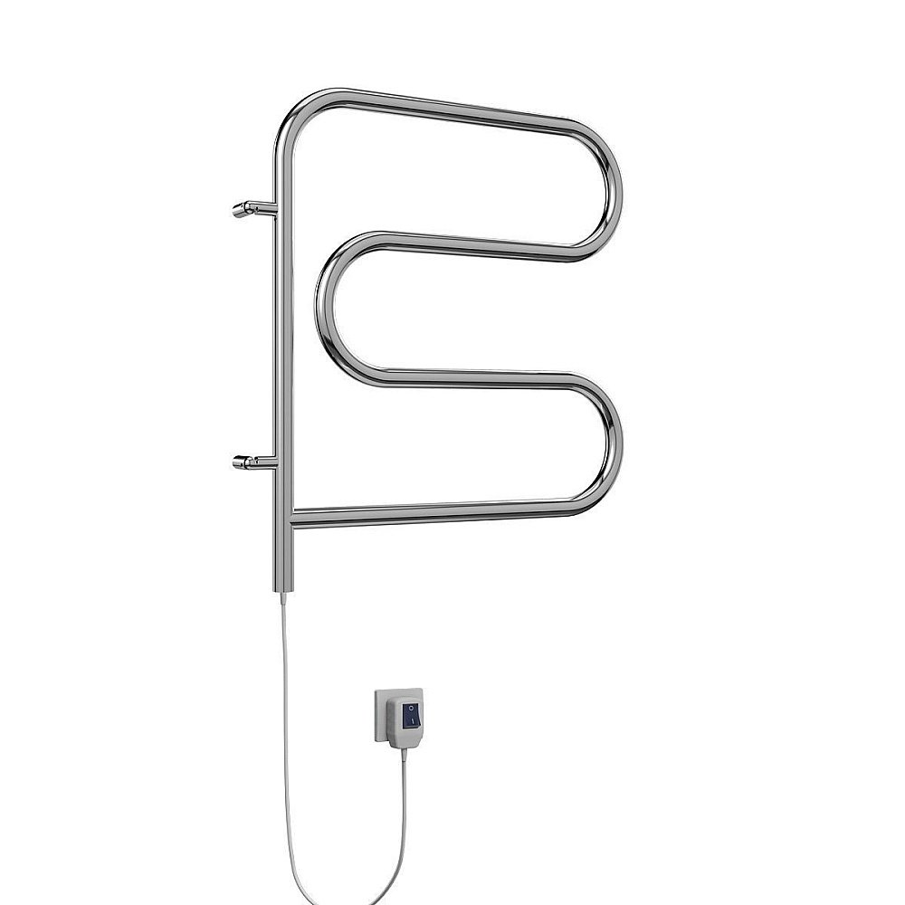 Полотенцесушитель электрический Terminus F-образный 500x500 поворотный купить в интернет-магазине сантехники Sanbest