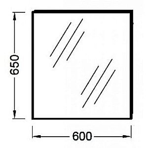 Зеркало Jacob Delafon EB1080-NF 60 в ванную от интернет-магазине сантехники Sanbest