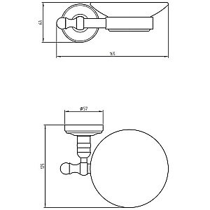 Мыльница Migliore Mirella 17308 белая керамика/золото купить в интернет-магазине сантехники Sanbest