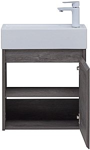 Тумба с раковиной Aquanet Nova Lite 298854 50 дуб рошелье для ванной в интернет-магазине Sanbest