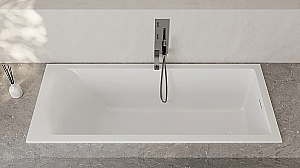 Ванна Salini Cascata Kit S-Sense 170x75 104313M белая матовая купить в интернет-магазине Sanbest