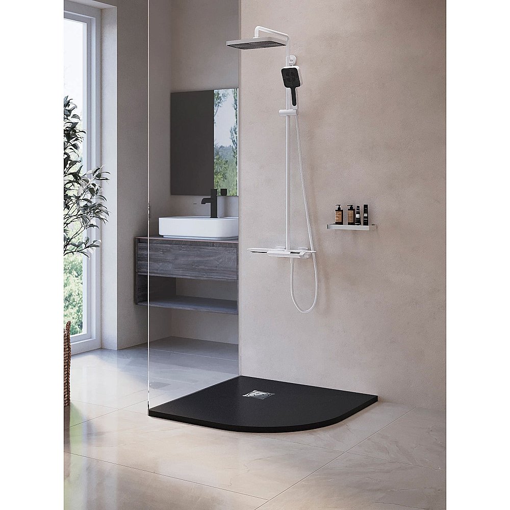 Душевой поддон RGW ST/R-G Stone Tray 16153100-02 100x100 графит купить в интернет-магазине Sanbest