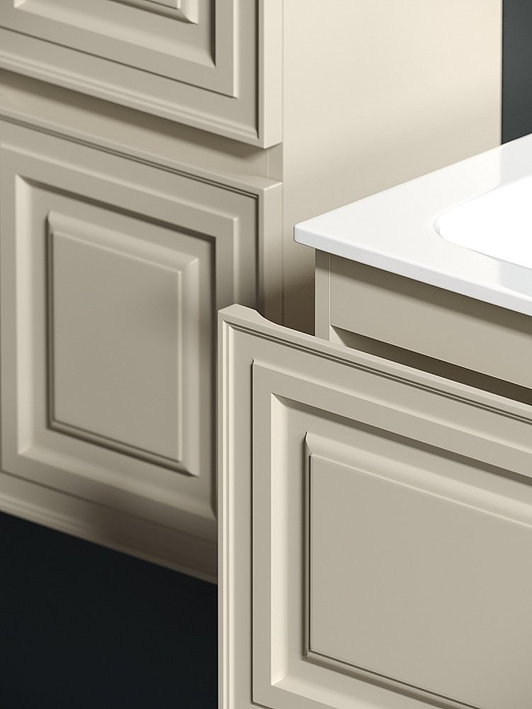 Тумба с раковиной Sancos Very VR80CE Beige Soft для ванной в интернет-магазине Sanbest