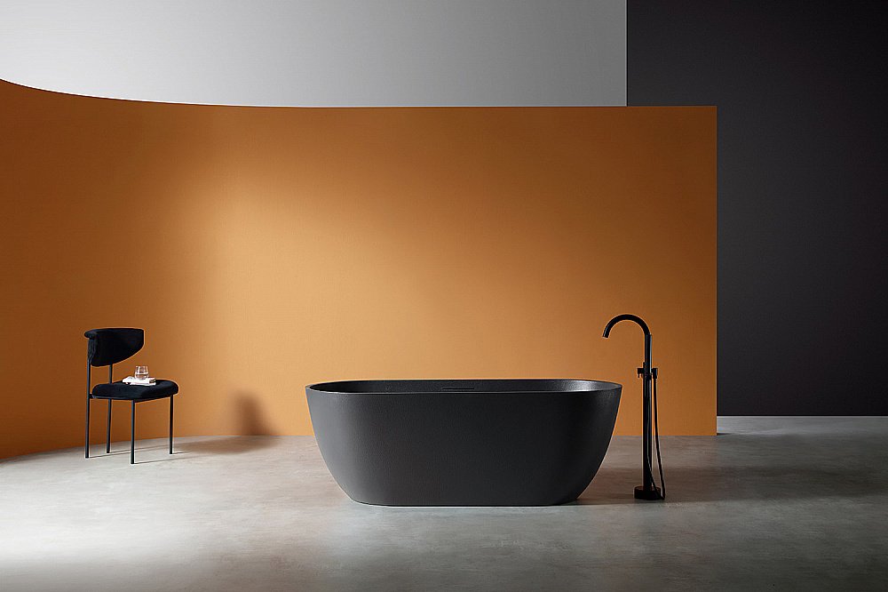 Ванна отдельностоящая Abber FRANKFURT AM9941B 170х75 черная купить в интернет-магазине Sanbest