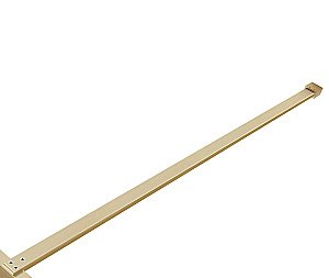 Душевая перегородка Vincea Walk-In VSW-1HP100GWBG 100 профиль брашированное золото/стекло ламинированное с золотыми нитями купить в интернет-магазине Sanbest