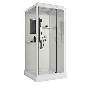 Душевая кабина Niagara Standart ST100/15Q 100х100 стекло прозрачное/профиль белый купить в интернет-магазине Sanbest