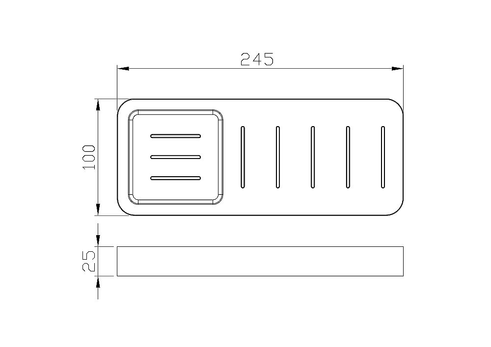 Мыльница с держателем WONZON & WOGHAND LOTTE, Хром (WW-8332) купить в интернет-магазине сантехники Sanbest