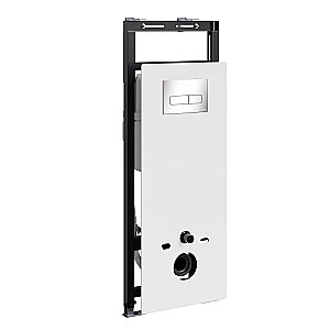 Инсталляция для унитаза WasserKraft Salm 27TLT.010.ME.WH.BN03 белая панель/кнопка никель купить в интернет-магазине сантехники Sanbest