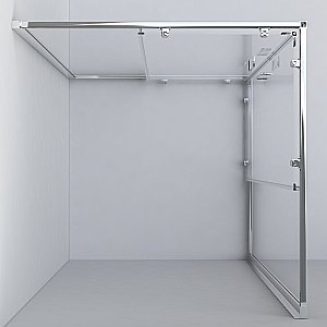 Душевой уголок Vincea Garda VSS-1G8011CL 110x80 стекло прозрачное/профиль хром купить в интернет-магазине Sanbest