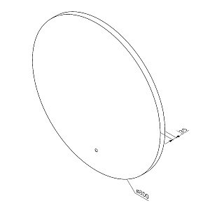Зеркало с Led подсветкой AM.PM X-Joy M85MOX40801S 80 в ванную от интернет-магазине сантехники Sanbest