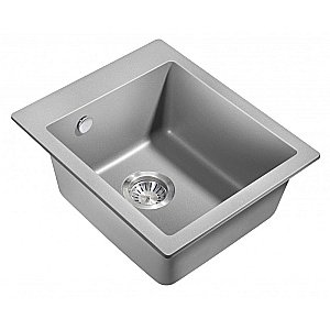 Мойка кухонная Milacio Murcia 42 Cuarzo MC.77043 серый металлик купить в интернет-магазине сантехники Sanbest