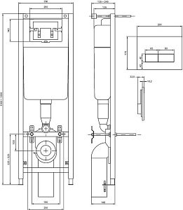 Инсталляция для унитаза Ideal Standard TE-MA NEW W3710AA купить в интернет-магазине сантехники Sanbest