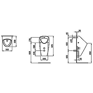 Писсуар подвесной Laufen Caprino Plus 8.4206.1.000.000.1 купить в интернет-магазине Sanbest