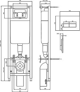Инсталляция для унитаза Ideal Standard TE-MA NEW W3710AA купить в интернет-магазине сантехники Sanbest