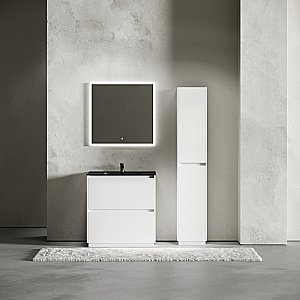 Тумба с раковиной Sancos Libra Floor 100 LB100FW белая для ванной в интернет-магазине Sanbest