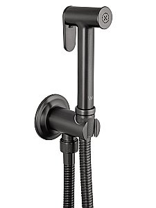 Смеситель с гигиеническим душем встраиваемый WONZON & WOGHAND STEAM, Темный графит (WW-88849008-BGM) купить в интернет-магазине сантехники Sanbest