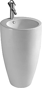 Раковина напольная WeltWasser WW LEERBACH 4949 GL-WT 49 белая купить в интернет-магазине Sanbest