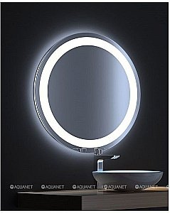 Зеркало LED De Aqua МУН 205757 90x90 в ванную от интернет-магазине сантехники Sanbest