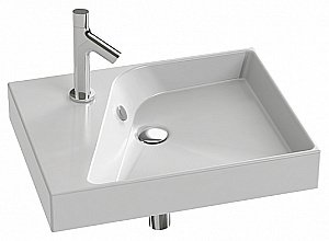 Тумба с раковиной Jacob Delafon RYTHMIK 60 EB1301-E70+EXQ112-Z-00 арлингтонский дуб для ванной в интернет-магазине Sanbest