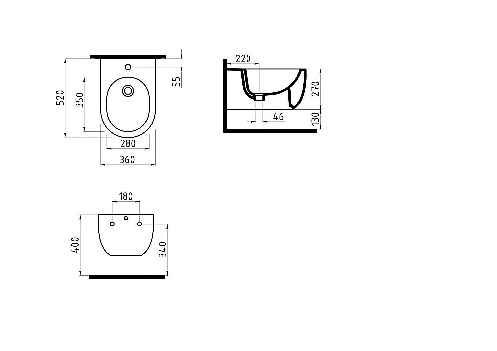 Биде подвесное Bien Vokha MDBA05201VD1W5000 купить в интернет-магазине Sanbest