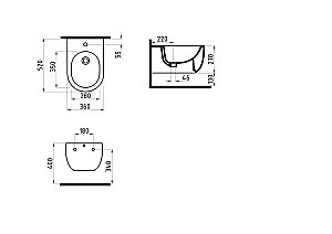 Биде подвесное Bien Vokha MDBA05201VD1W5000 купить в интернет-магазине Sanbest