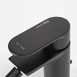 Инсталляция для биде со смесителем WasserKraft Naab 86BDT.050.BL.SQ7406 черная панель/смеситель черный Soft-touch купить в интернет-магазине сантехники Sanbest