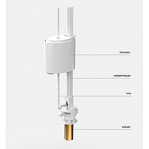 Клапан наполнительный для унитаза Berges EKO 30741 купить в интернет-магазине сантехники Sanbest