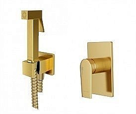 Гигиенический душ WasserKRAFT Aisch A55094 золото матовое купить в интернет-магазине сантехники Sanbest