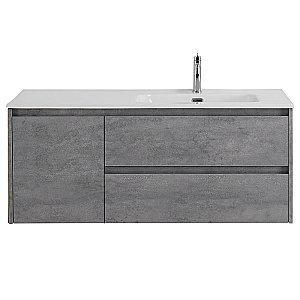 Тумба с раковиной BelBagno KRAFT 2C-1A 120 серый цемент для ванной в интернет-магазине Sanbest