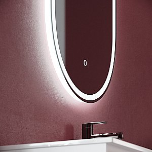 Зеркало Sancos Oval OV45F зеркальное в ванную от интернет-магазине сантехники Sanbest