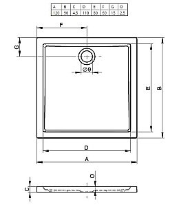 Душевой поддон Riho Zurich 254 120х90 D001009005 белый купить в интернет-магазине Sanbest