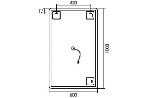 Зеркало ART&MAX SIENA S 60 AM-SieS-600-1000-DS-F в ванную от интернет-магазине сантехники Sanbest