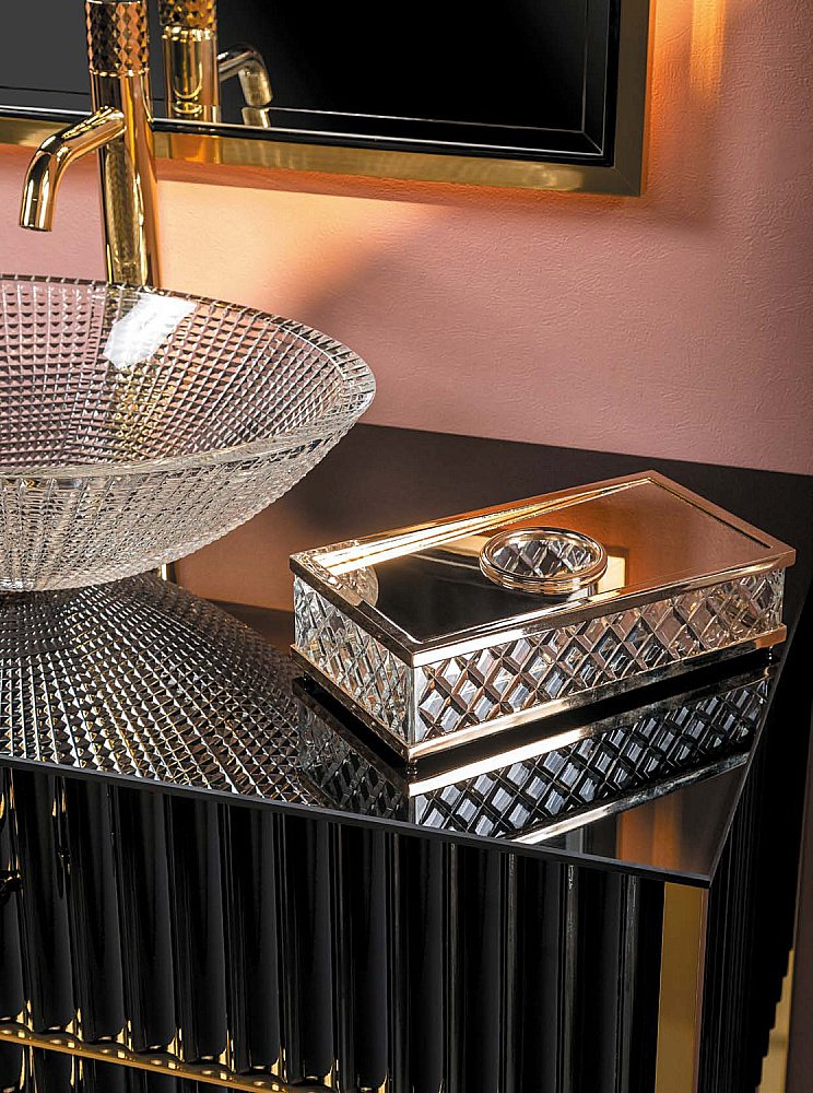 Зеркало Armadi Art Monaco черный с золотом 70 в ванную от интернет-магазине сантехники Sanbest