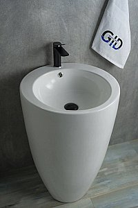 Раковина напольная Gid Autonomo 49 Nb133 81106 белая купить в интернет-магазине Sanbest