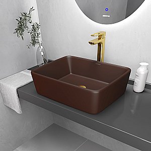 Раковина Grossman Color GR-3016BRM коричневая купить в интернет-магазине Sanbest