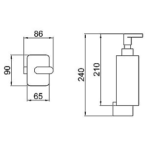 Дозатор жидкого мыла Webert Living LV500201015 купить в интернет-магазине сантехники Sanbest