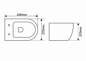 Унитаз подвесной Melana MLN-B2342 белый, с крышкой микролифт, безободковый купить в интернет-магазине Sanbest
