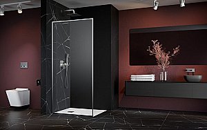 Душевое ограждение Radaway Modo F SL Brushed Nickel II 120 стекло прозрачное/профиль брашированный никель купить в интернет-магазине Sanbest