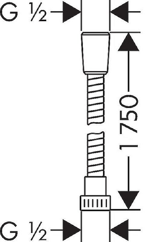 Душевой шланг WeltWasser WW BS 1750-CR хром купить в интернет-магазине сантехники Sanbest