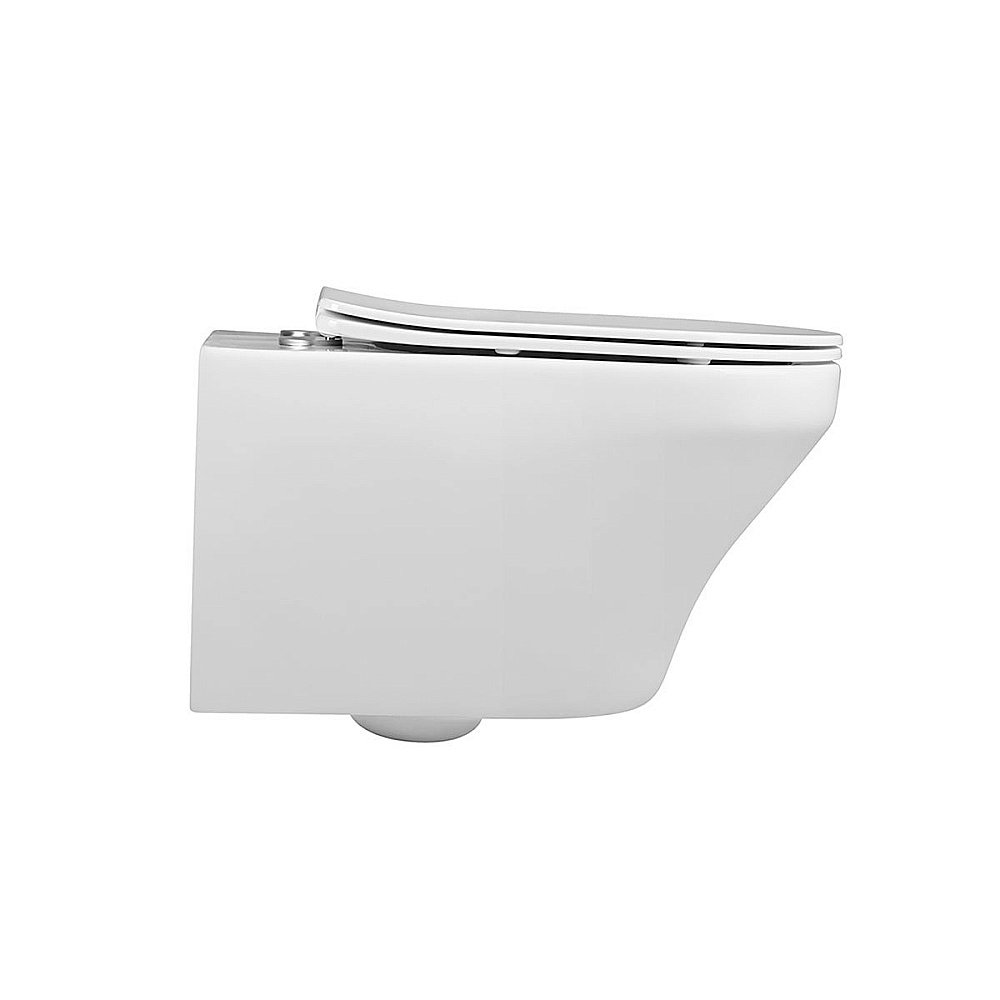 Унитаз подвесной Vincea EDGE-M VT1-37 безободковый, с крышкой микролифт, белый купить в интернет-магазине Sanbest