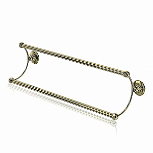 Полотенцедержатель двойной Burlington A17 GOL 60 золото купить в интернет-магазине сантехники Sanbest